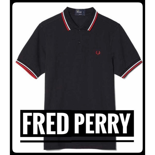 【新品未使用】FREDPERRY(フレッドペリー)★半袖ポロシャツ★黒L★