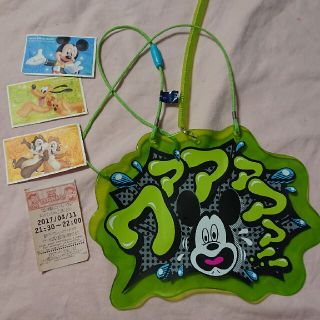 ディズニー(Disney)のディズニーシー タワーオブテラー ミッキーチケットホルダー 使用済み入園券付き(キャラクターグッズ)