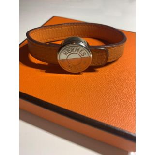 エルメス(Hermes)の★正規店購入★ HERMES エルメス　ブレスレット　エルメスオレンジ　本革(ブレスレット/バングル)