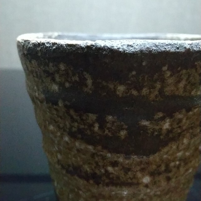 【備前焼 ビアマグ①】Bizen ware Beer mug ( 送料無料！) エンタメ/ホビーの美術品/アンティーク(陶芸)の商品写真