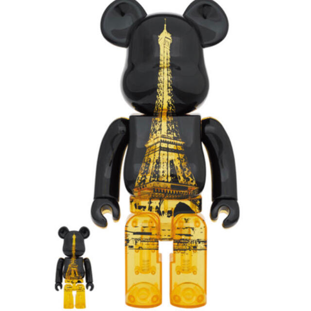 MEDICOM TOY(メディコムトイ)のBE@RBRICK エッフェル塔　GOLDENGOWNVer.100%&400% エンタメ/ホビーのフィギュア(その他)の商品写真