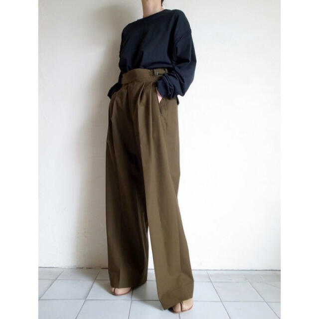 21ss YOKE  2TUCK WIDE GURKHA TROUSERS