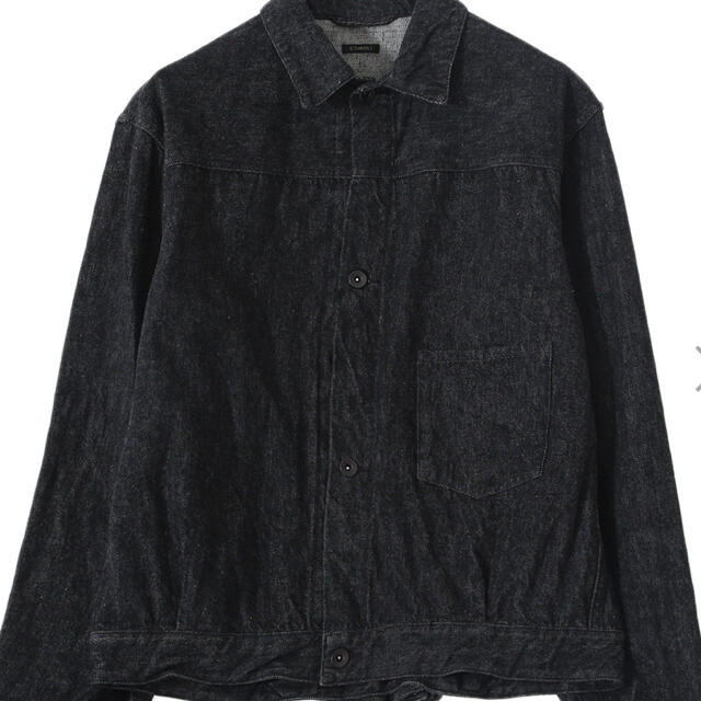 COMOLI(コモリ)のhiro様専用　COMOLI  デニムジャケット　ブラック/エクリュ メンズのジャケット/アウター(Gジャン/デニムジャケット)の商品写真