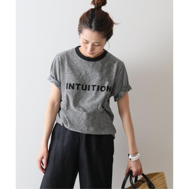 FRAMeWORK INTUITION ボーダー ロゴTシャツ
