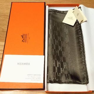 エルメス(Hermes)の【新品未使用】HERMES エルメス ポケットチーフ シルク(ハンカチ/ポケットチーフ)