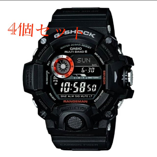 G-SHOCK(ジーショック)のレンジマン オールブラック GW-9400BJ-1JF　CASIO メンズの時計(腕時計(デジタル))の商品写真