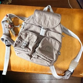 キプリング(kipling)の★KIPLING キプリング　ミニ リュック グレージュカーキ★(リュック/バックパック)