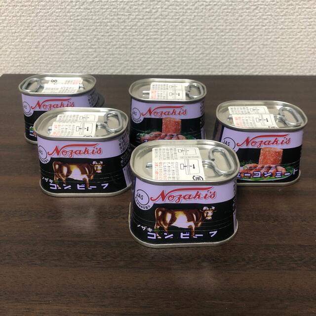 KAIZEN　shop｜ラクマ　ノザキのコンビーフ（枕缶×2個）、ニューコンミート（枕缶×3個)の通販　by