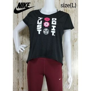 ナイキ(NIKE)の【NIKE】ウィメンズ アイコンクラッシュ ロングテールTシャツ(L)黒(Tシャツ(半袖/袖なし))