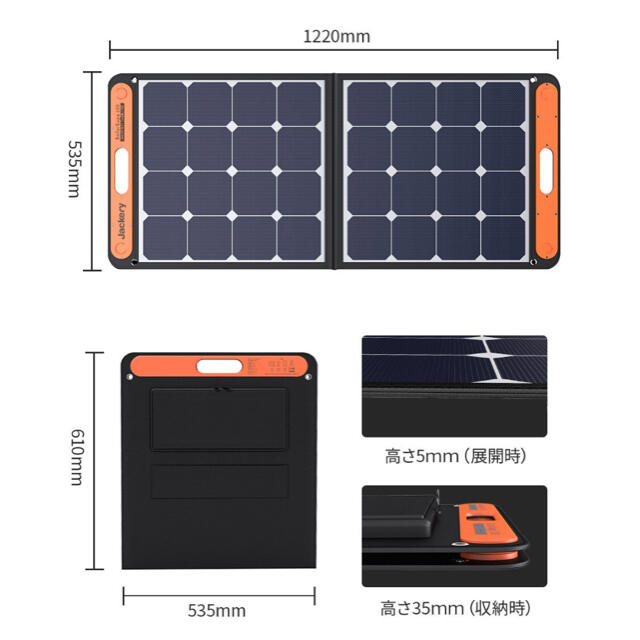 Jackery SolarSaga 100 ソーラーパネル 100W