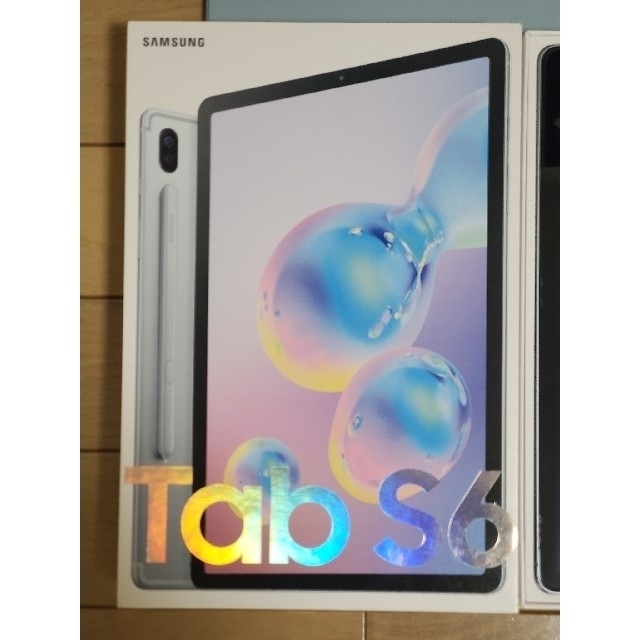 SAMSUNG(サムスン)のGalaxy Tab S6 Wi-Fi Blue (純正ケース付) スマホ/家電/カメラのPC/タブレット(タブレット)の商品写真