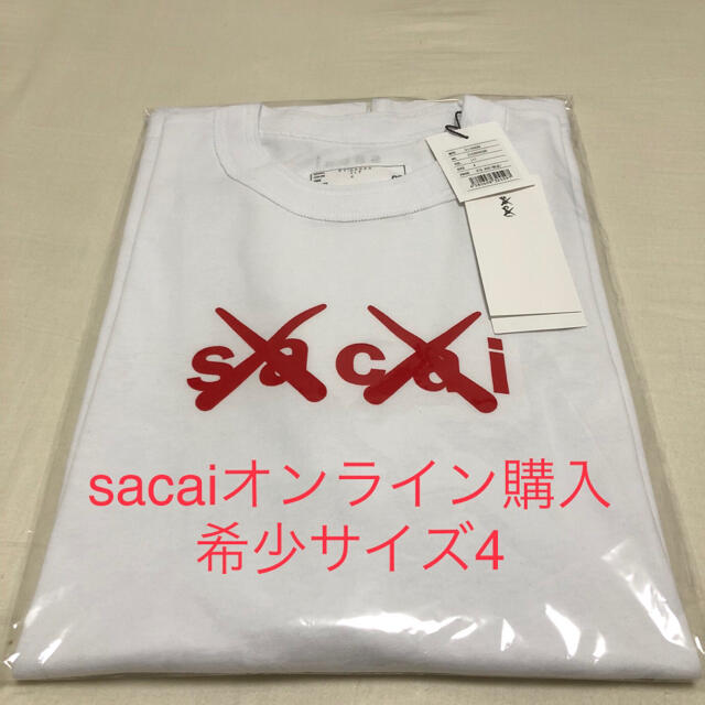 メンズ正規品 sacai kaws Tシャツ サカイ カウズ サイズ4