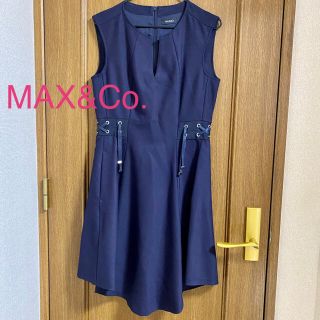 マックスアンドコー(Max & Co.)の★美品★MAX&Co. マックスアンドコー　フィット&フレアワンピース(ひざ丈ワンピース)