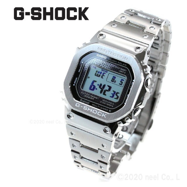 G-SHOCK GMW-B5000D-1JF フルメタル シルバー腕時計(デジタル)