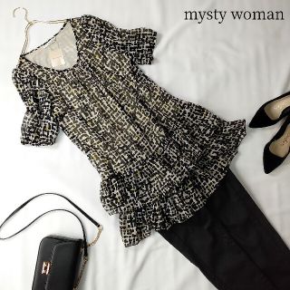 ミスティウーマン(mysty woman)の【セール】定価7245円 未使用品 mysty woman フリルワンピース M(ミニワンピース)