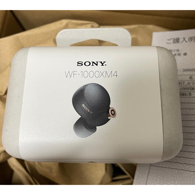 sony WF-1000XM4 ブラック　新品未開封　保証書付き