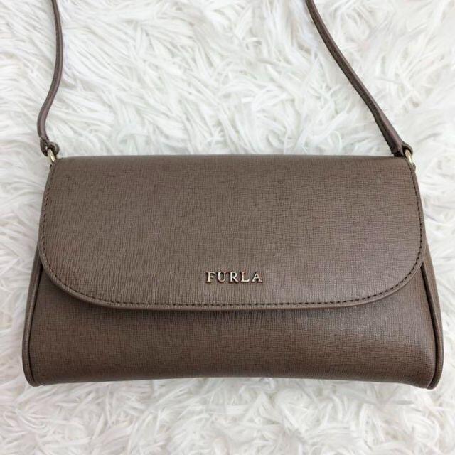 Furla(フルラ)の美品✨FURLA ショルダーバッグ レザー ブラウン sabbia レディースのバッグ(ショルダーバッグ)の商品写真