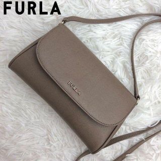 フルラ(Furla)の美品✨FURLA ショルダーバッグ レザー ブラウン sabbia(ショルダーバッグ)