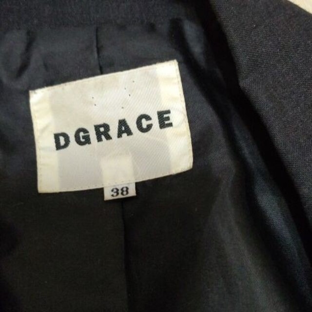 DGRACE(ディグレース)のDGRACE スーツ上下 ディグレース ジャケット スカート チャコールグレー レディースのフォーマル/ドレス(スーツ)の商品写真