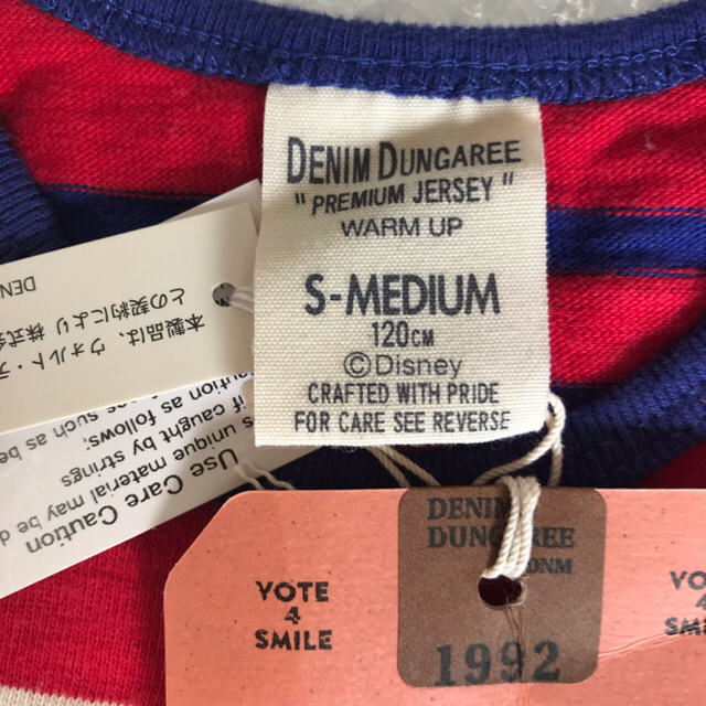 DENIM DUNGAREE(デニムダンガリー)の【のんたん様ご売約済み】④ DENIM DUNGAREE 120 ミッキーマウス キッズ/ベビー/マタニティのキッズ服男の子用(90cm~)(Tシャツ/カットソー)の商品写真