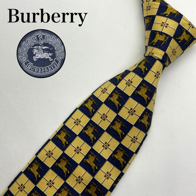 BURBERRY(バーバリー)の【希少】　Burberry  ネクタイ　ホースロゴ　総柄 メンズのファッション小物(ネクタイ)の商品写真