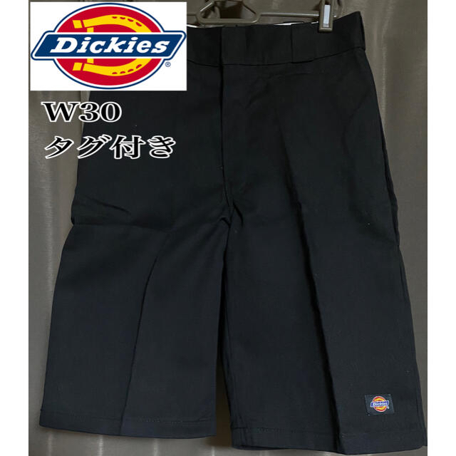 Dickies(ディッキーズ)のデッドストック　ディッキーズ　ハーフパンツ　W30 ブラック　USA製 メンズのパンツ(ショートパンツ)の商品写真