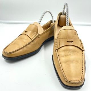 トッズ(TOD'S)の【良品】TOD'S トッズ レザー ドライビングシューズ ベージュ 34(スリッポン/モカシン)