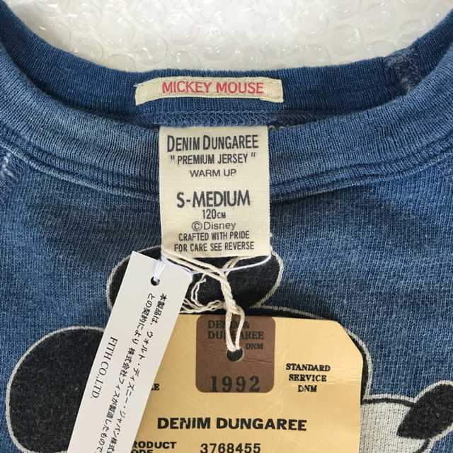 DENIM DUNGAREE(デニムダンガリー)の【未使用タグ付き⑤ DENIM DUNGAREE 120ミッキーマウスディズニー キッズ/ベビー/マタニティのキッズ服男の子用(90cm~)(その他)の商品写真