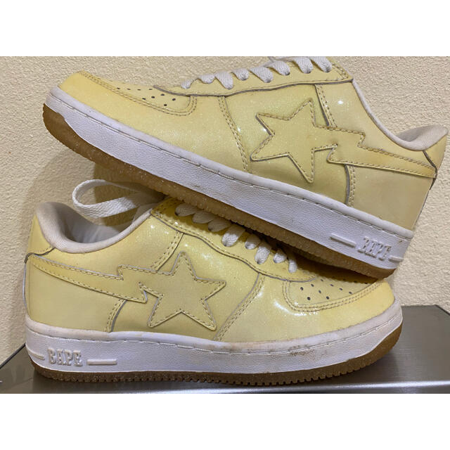 A BATHING APE(アベイシングエイプ)のAPE BAPESTA ラメ US6 新品 メンズの靴/シューズ(スニーカー)の商品写真