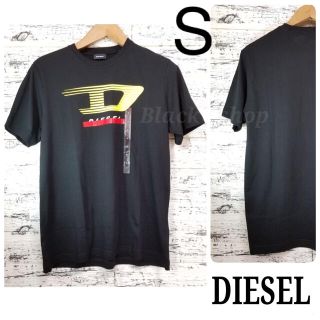 ディーゼル(DIESEL)の【未使用】DIESEL ディーゼル プリント Tシャツ 黒 S  Dロゴ(Tシャツ/カットソー(半袖/袖なし))