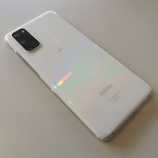 サムスン(SAMSUNG)のGalaxy S20 5G クラウドホワイト 128 GB au SIMフリー (スマートフォン本体)