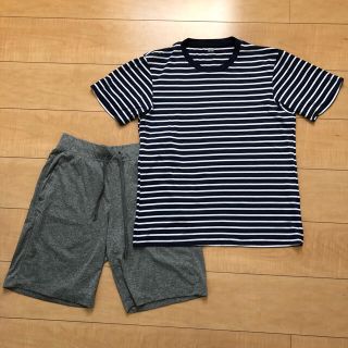 ユニクロ(UNIQLO)のUNIQLO★エアリズム　ルームウェアセット【Sサイズ】(Tシャツ/カットソー(半袖/袖なし))