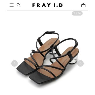 フレイアイディー(FRAY I.D)のFRAY I.D　ストラップサンダル　ブラック(サンダル)