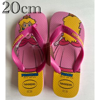 ハワイアナス(havaianas)の専用です　スーパーマリオ　ピーチ姫　ハワイアナス　サンダル　20-21cm(サンダル)