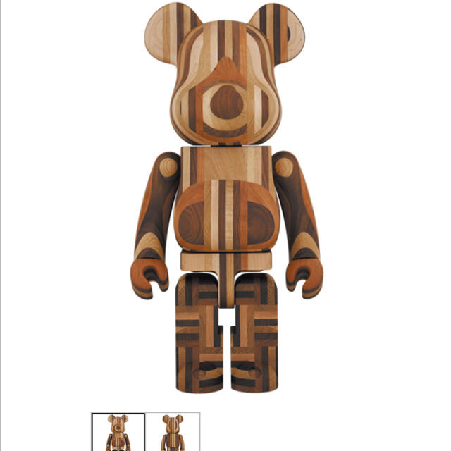 MEDICOM TOY(メディコムトイ)のBE@RBRICK カリモク 寄木 1000％ ハンドメイドのおもちゃ(フィギュア)の商品写真