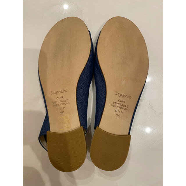 repetto(レペット)の【新品未使用】Repetto（レペット）オープントゥバレリーナ 39 レディースの靴/シューズ(バレエシューズ)の商品写真