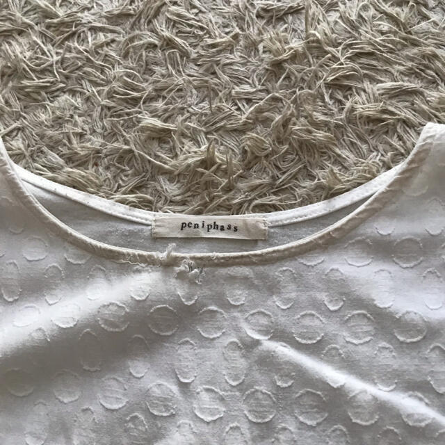 peniphass ホワイトドット　カットソー レディースのトップス(カットソー(半袖/袖なし))の商品写真