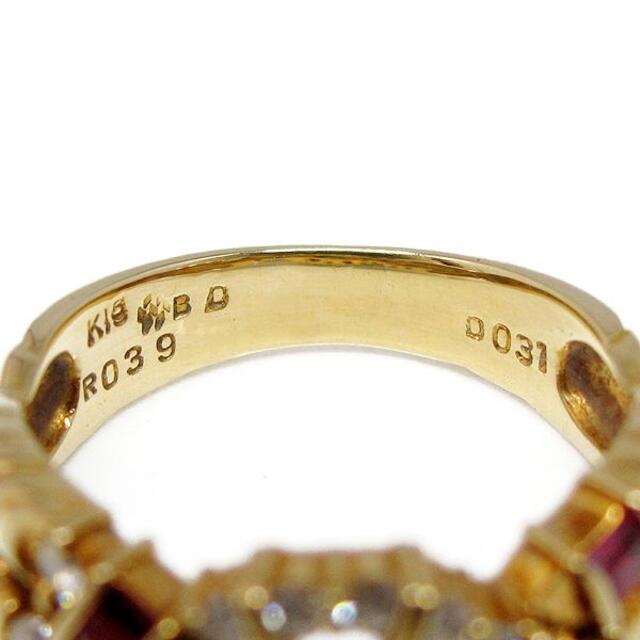 美品 BELGIAN K18 ルビー ダイヤモンド リング 鑑別書付　指輪　 レディースのアクセサリー(リング(指輪))の商品写真