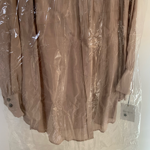 Cotton-blend Voile Sheer Shirt Herlipto レディースのトップス(シャツ/ブラウス(長袖/七分))の商品写真