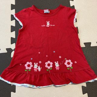 ミキハウス(mikihouse)の日本製ミキハウス ＊女の子トップス チュニック　Tシャツ＊100センチ(Tシャツ/カットソー)