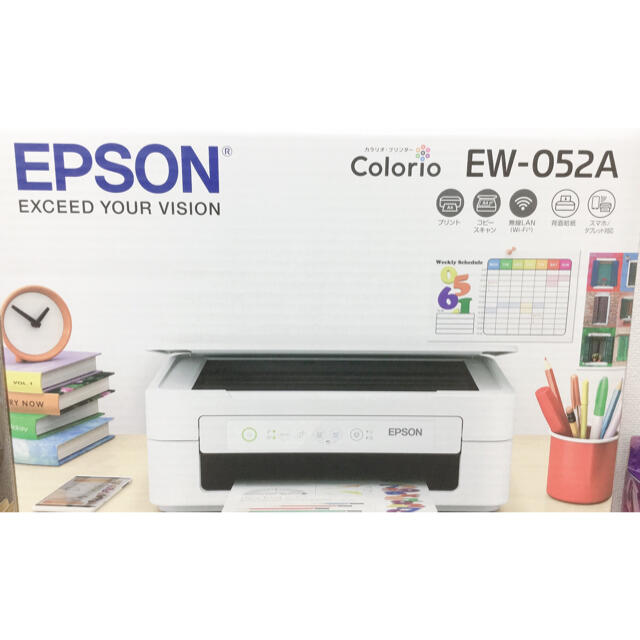 EPSON　エプソン プリンター カラリオ EW-052A インク欠品