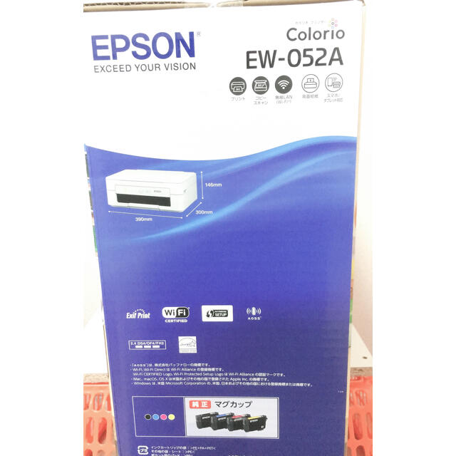 EPSON　エプソン プリンター カラリオ EW-052A インク欠品 3