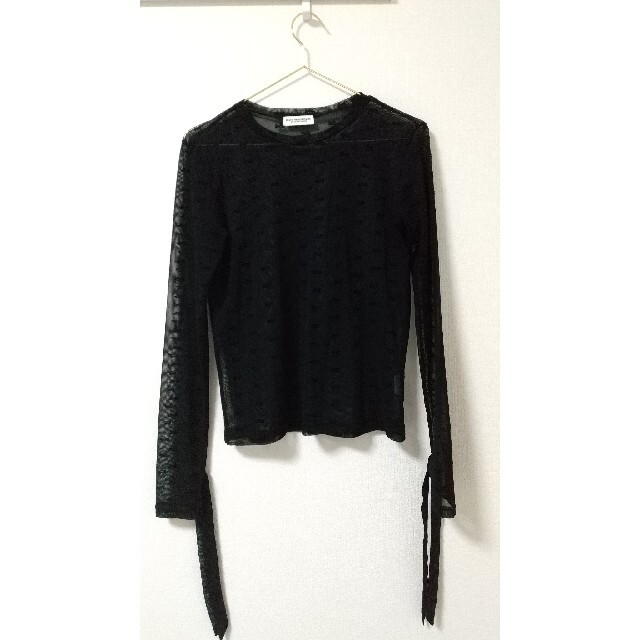 dich Henderson DH logo sheer shirt Black レディースのトップス(カットソー(長袖/七分))の商品写真