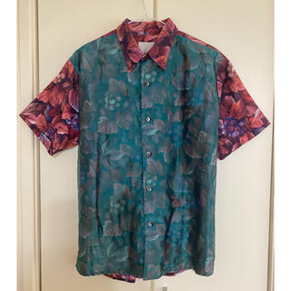vintageブラウス　シースルー　オーガンジー　シアーシャツ(シャツ/ブラウス(半袖/袖なし))