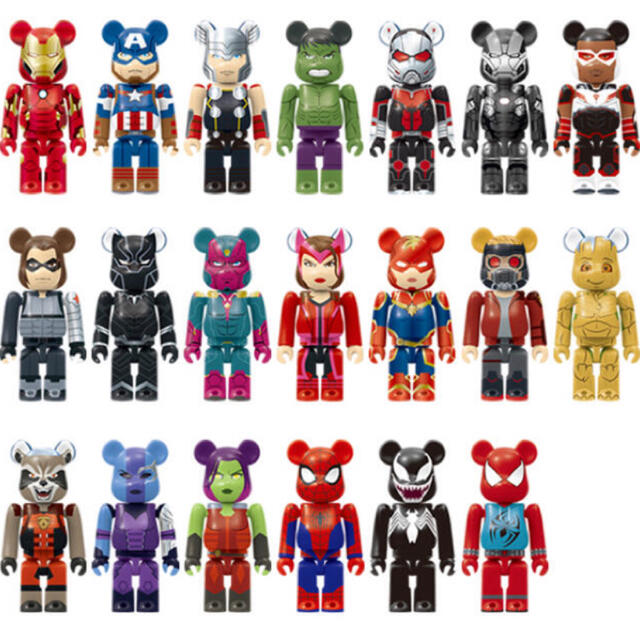 ベアブリック  MARVEL / Happyくじ 「BE@RBRICK」2021