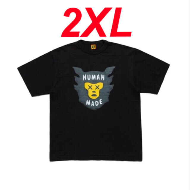 HUMAN MADE KAWS TEE 2XL XXL BLACK