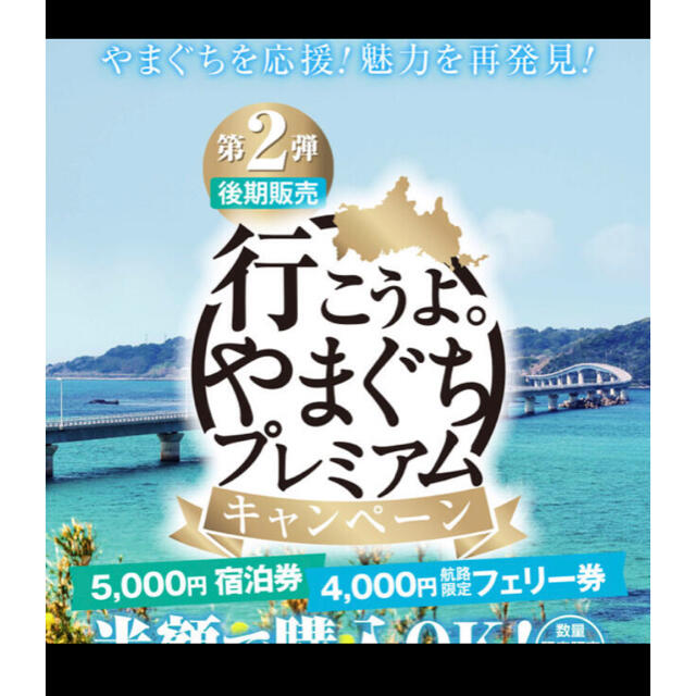 行こうよ やまぐち プレミアム 宿泊券 山口 チケットの優待券/割引券(宿泊券)の商品写真