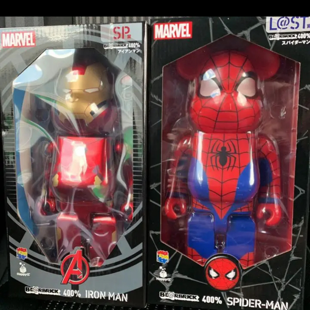 MARVEL(マーベル)のハッピークジ　マーベル　BE @RBRICK 1ロット　一番くじ ハンドメイドのおもちゃ(フィギュア)の商品写真