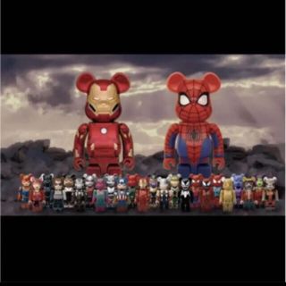 マーベル(MARVEL)のハッピークジ　マーベル　BE @RBRICK 1ロット　一番くじ(フィギュア)