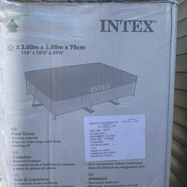 コストコ(コストコ)の新品未使用未開封 INTEX インテックス  プール　300×200×750 スポーツ/アウトドアのスポーツ/アウトドア その他(マリン/スイミング)の商品写真